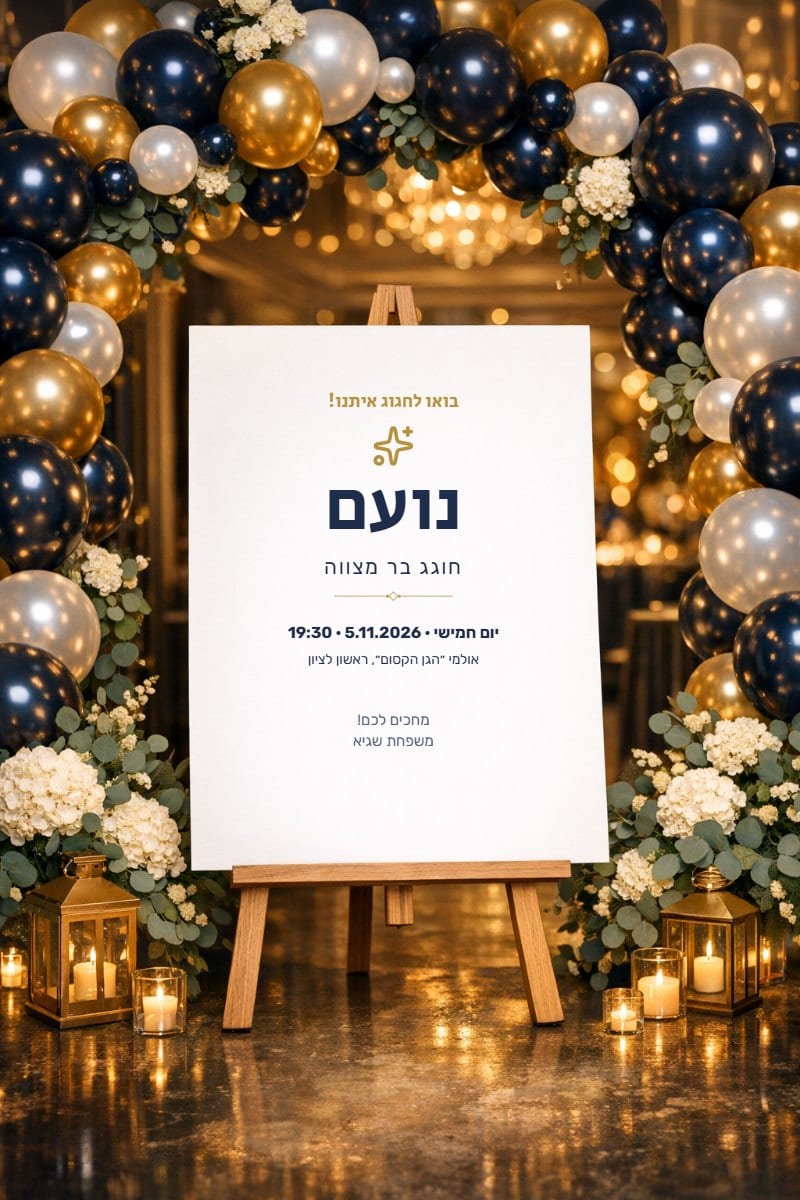 מסיבה בכחול וזהב — גרסה לוואטסאפ