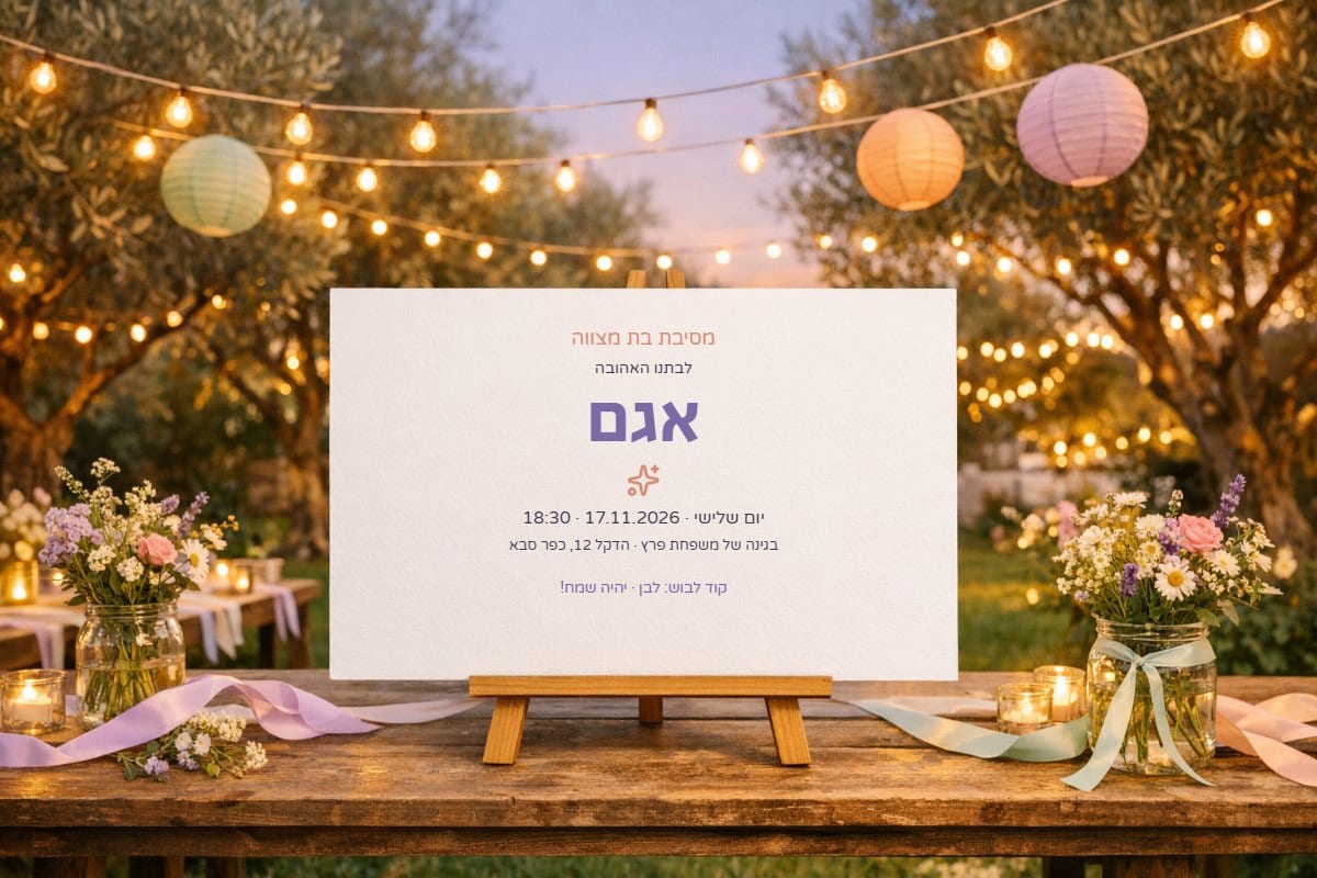 מסיבת גן עם נורות, לרוחב — גרסה לוואטסאפ