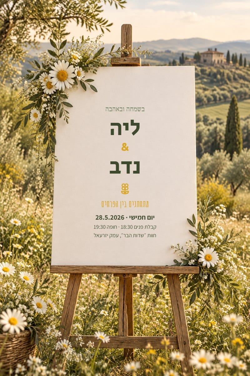 כן ציור בשדה חרציות — גרסה לוואטסאפ