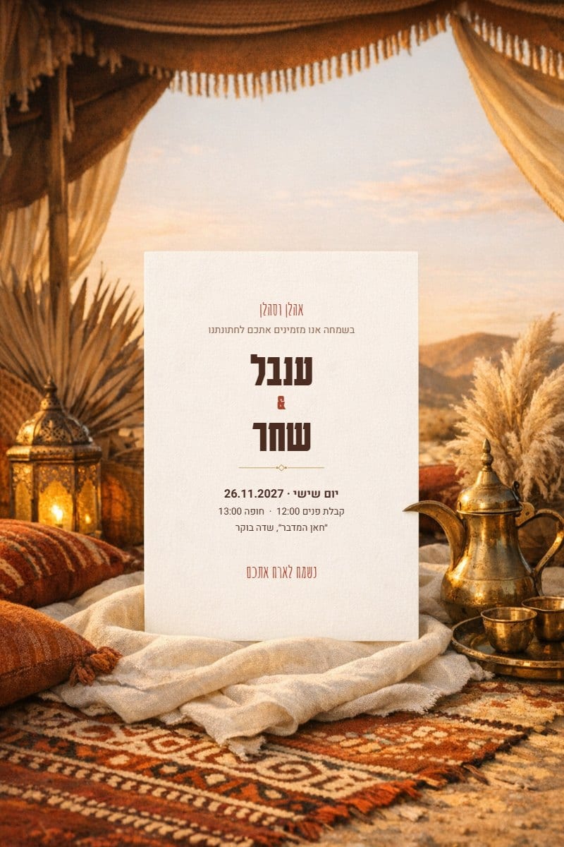 אוהל אירוח במדבר — גרסה לוואטסאפ