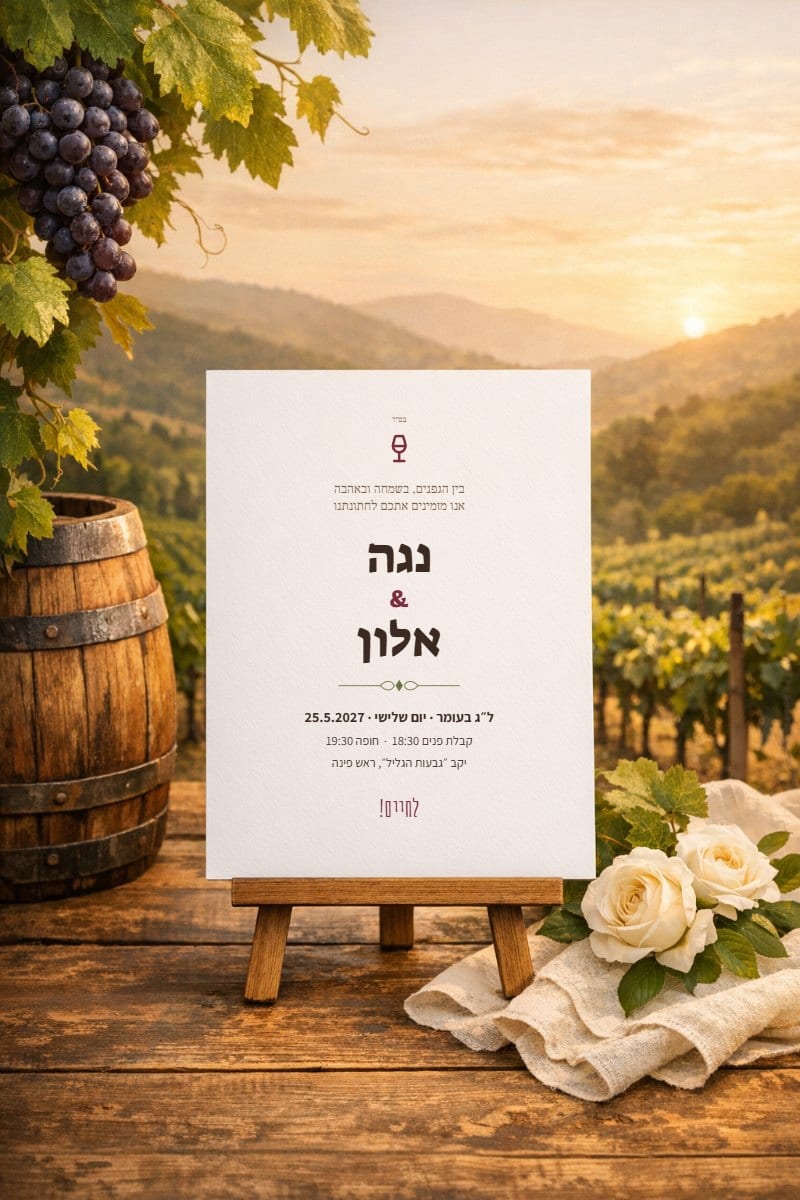 כרם בגליל בשקיעה — גרסה לוואטסאפ