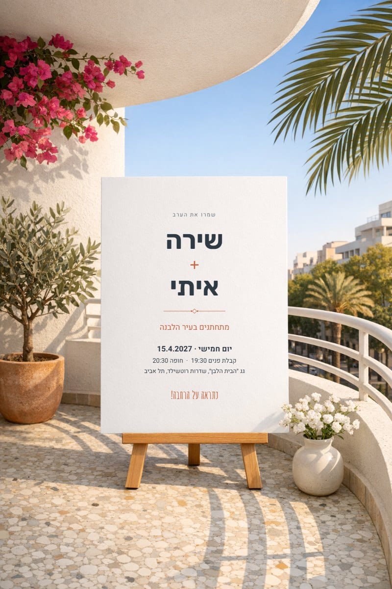 מרפסת באוהאוס בתל אביב — גרסה לוואטסאפ